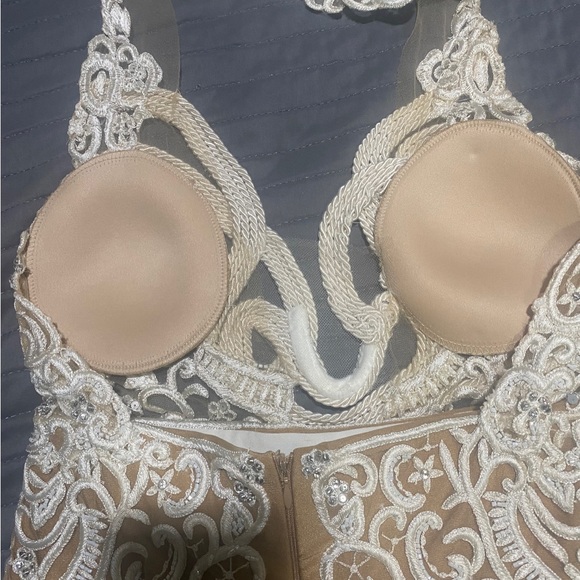 GALANNI EUDORA MIDI DRESS CREAM/NUDE - Picture 15 of 17